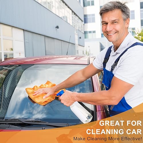 Miniatura 6 de Nuenen 60 paños de limpieza de microfibra para automóviles de 15.75 x 15.75 pulgadas, ultra absorbentes, toallas de secado reutilizables,