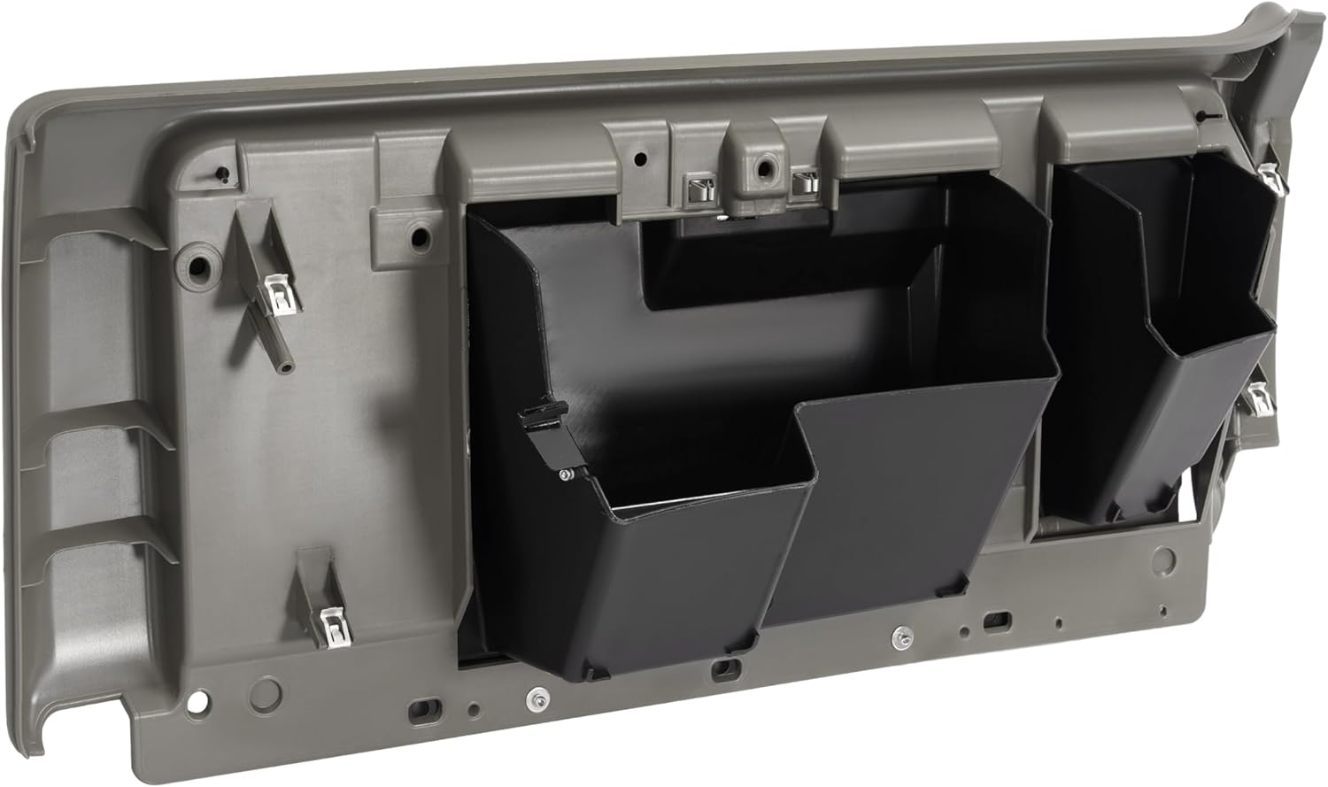 ALMULOO Glove Box Compatible with 2003-2007 Chevy Chevrolet Silverado GMC Sierra 1500 2500 3500 HD Replacement for 15807879 Dash Glove Box Trim Console Light Pewter W/Frame