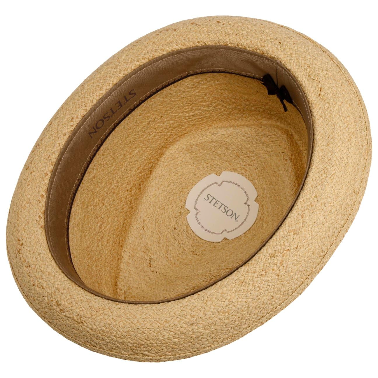 Stetson Uni Diamond Sombrero de Paja Rafia Proteccion UV Banda de Piel Unisex Primavera Verano