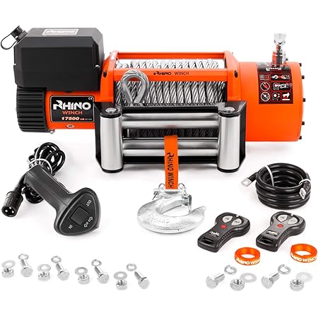 Verricello Da 600 Libbre Con Cavo In Acciaio E Carrucola | Per Auto, Barca, Camper E Fuoristrada