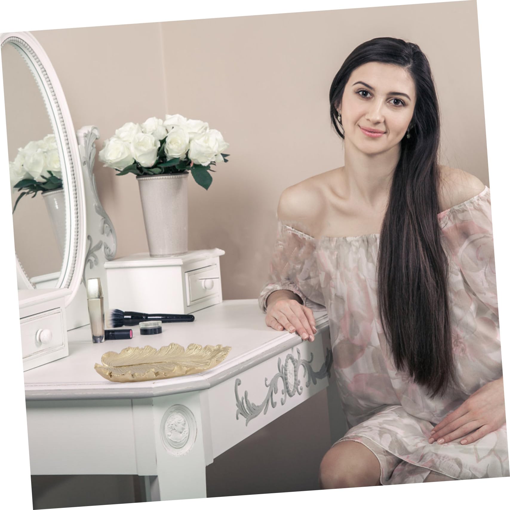 Vassoio Porta Gioielli Mini Vassoio Oro a Forma Di Foglia Espositore Anelli Organizer Gioielli Per Casa E Decorazioni Eventi Special