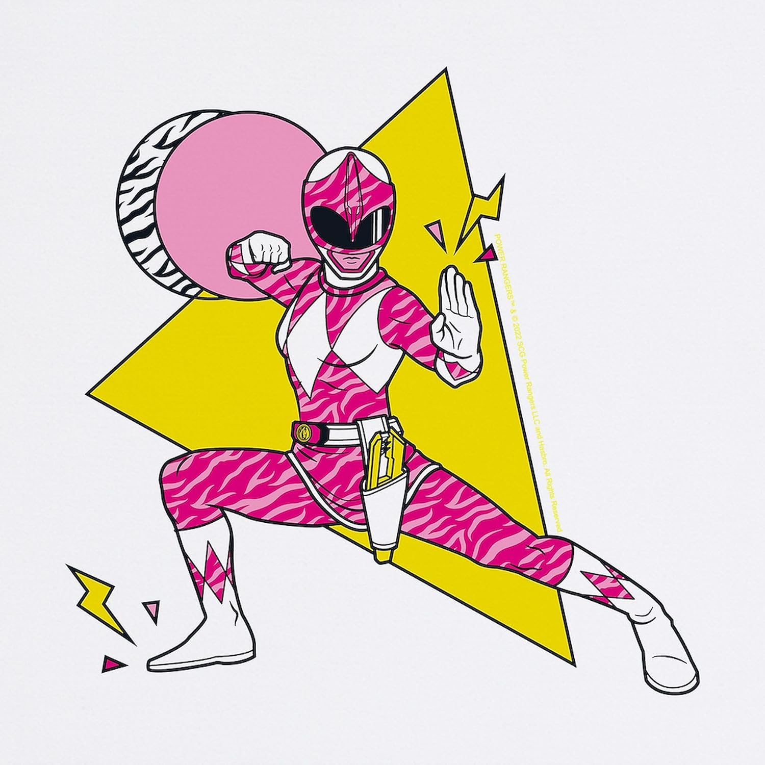CafePress Power Rangers Pink Ranger Defensive Sta Non-Slip Rubber Gaming Mousepad