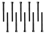 Vista 13 de Tornillo de cabeza hueca, 1/4-20 x 4, acero de aleación, óxido negro, rosca gruesa hexagonal, perno Allen hexagonal de 1/4 pulgada, longitud: 4