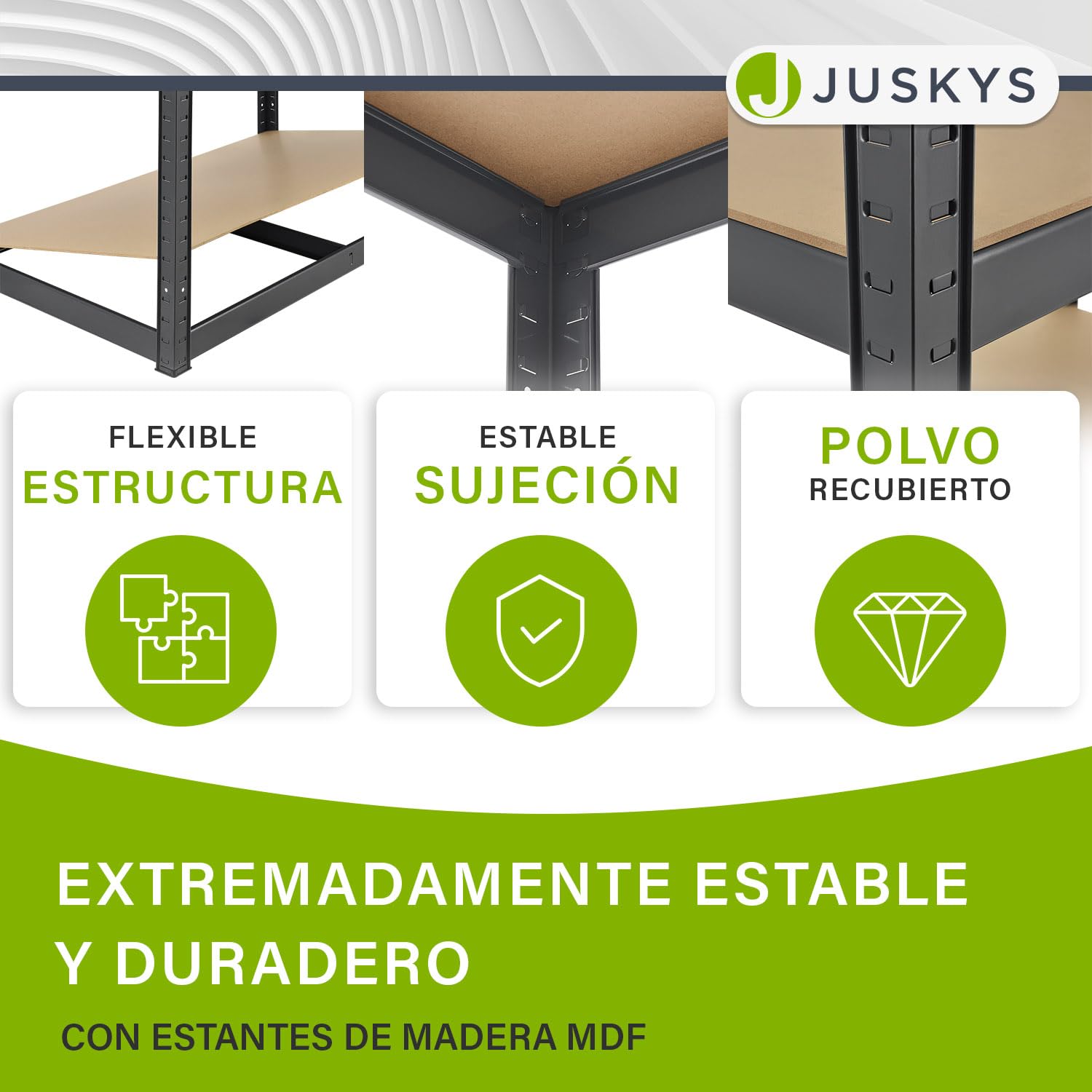Juskys Estantería esquinera de almacenaje Corner Basic 180 x 70 x 40-70 cm (AlxAxP) | 875 kg | 5 estantes | Metal galvanizado | Estantería para Cargas Pesadas Estantería para sótanos (Gris)