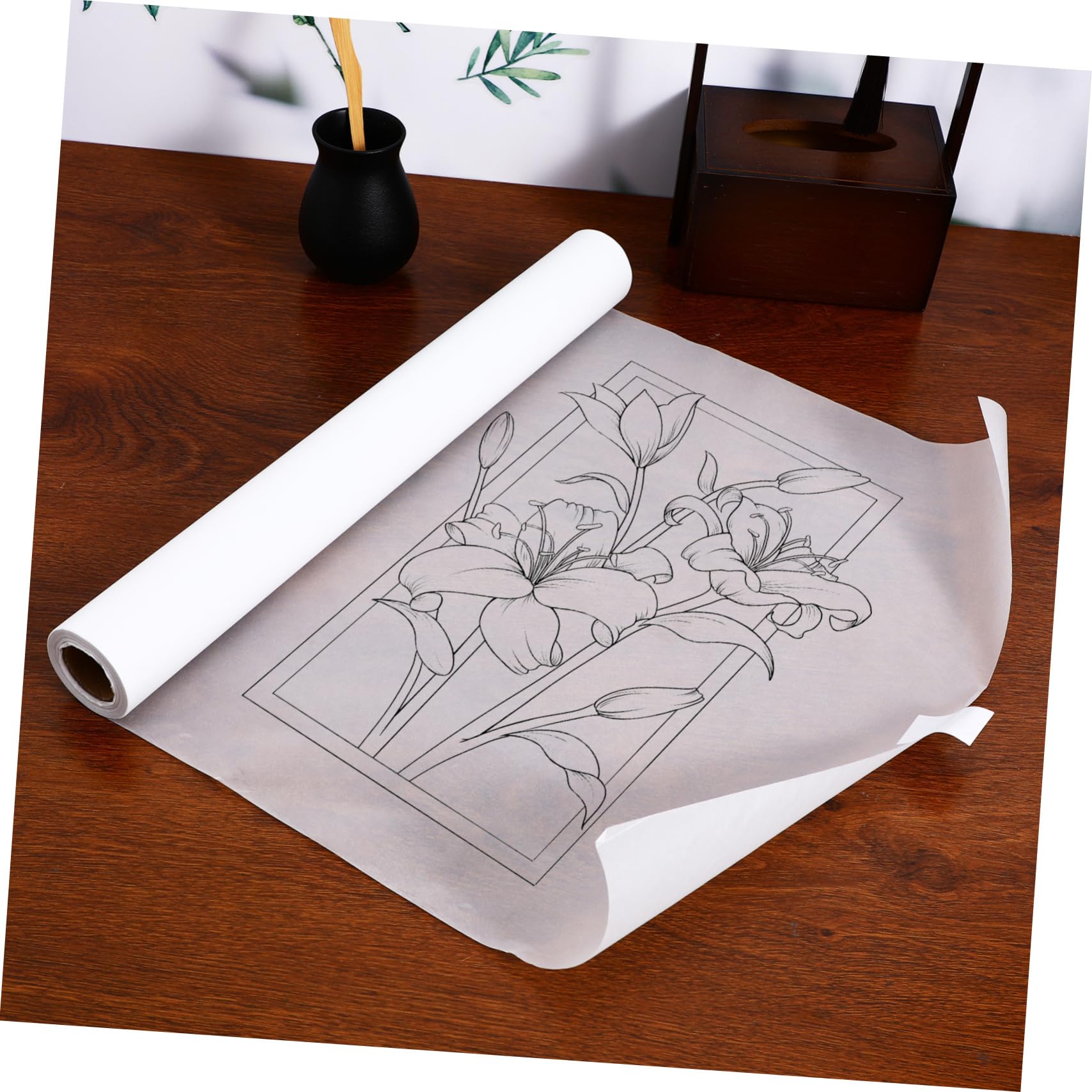 HAPINARY Carta da Lucido per Disegnare e Calligrafia, Alta Trasparenza, Superficie Ultra Liscia, per Studenti e Artisti