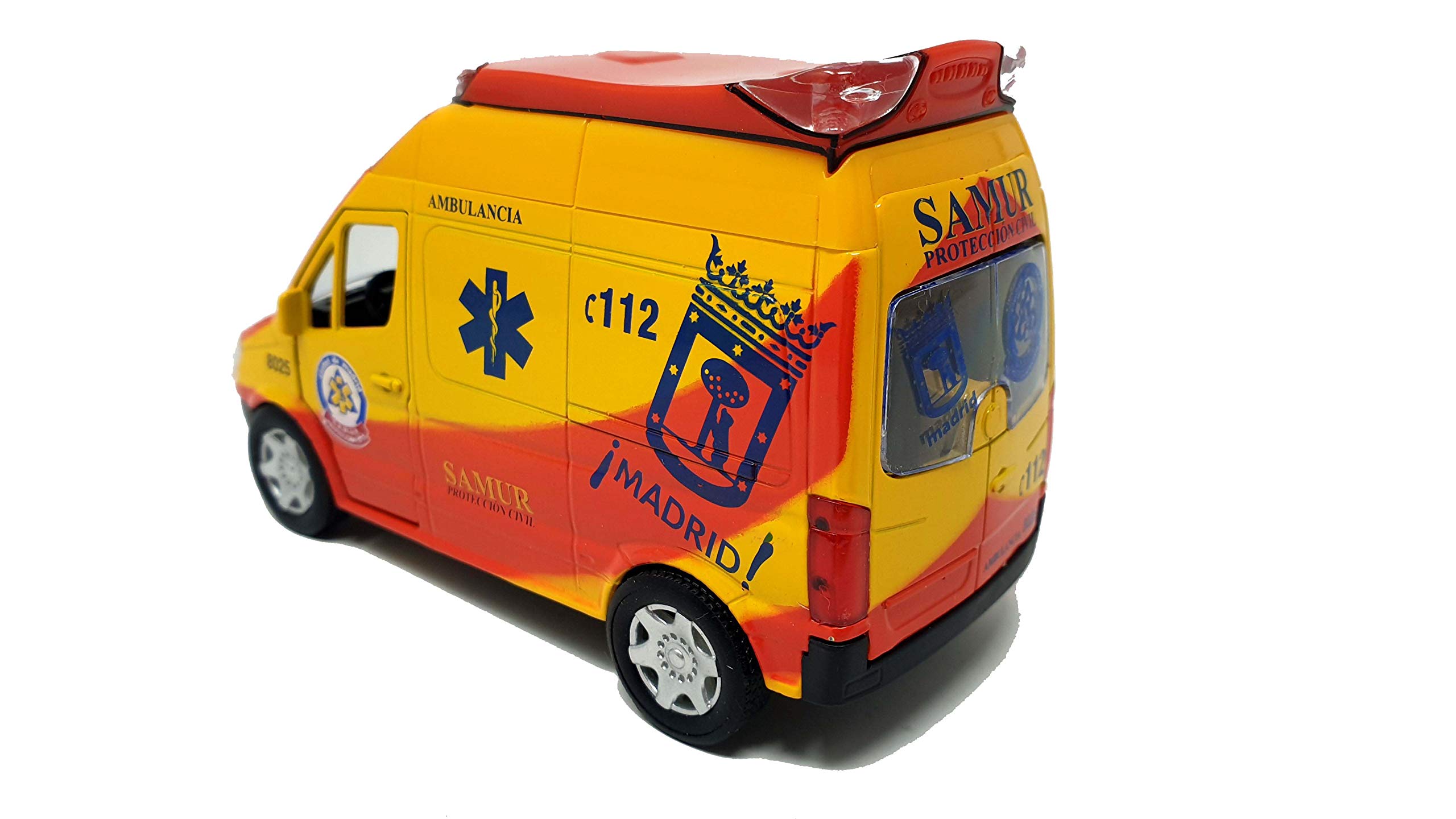PLAYJOCS GT-8035 Ambulancia SAMUR Coche para niños y Juguetes.