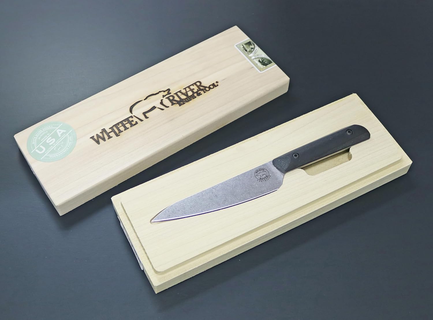 WhiteRiver WRLMU-GBL Lianmar Utility Black G10 Handle, ブラック