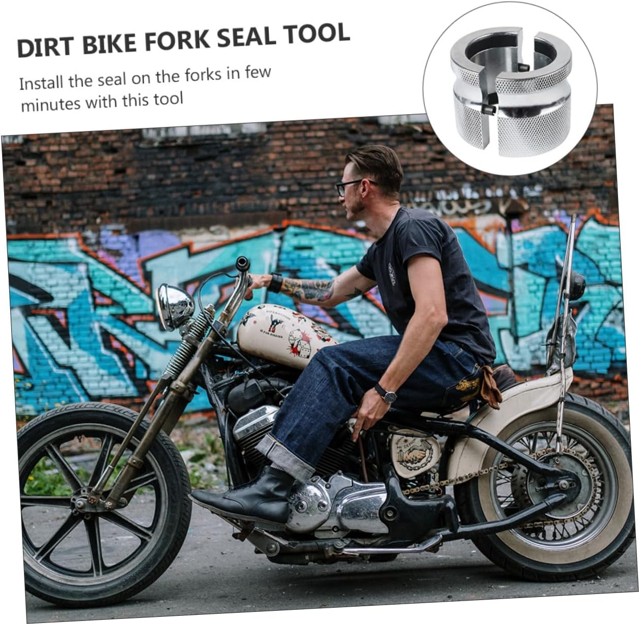 1set Adjustable Fork Seal Driver Tool Professional Installation Tool for Motorcycles Construction Easy Fork Replacement