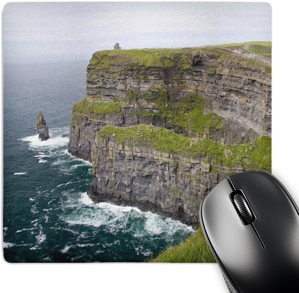 3dRose LLC 8 x 8 x 0.25 Limerick Ireland Cliffs of Moher Atlantic Ocean Micah Wright Mouse Pad (mp_81998_1)