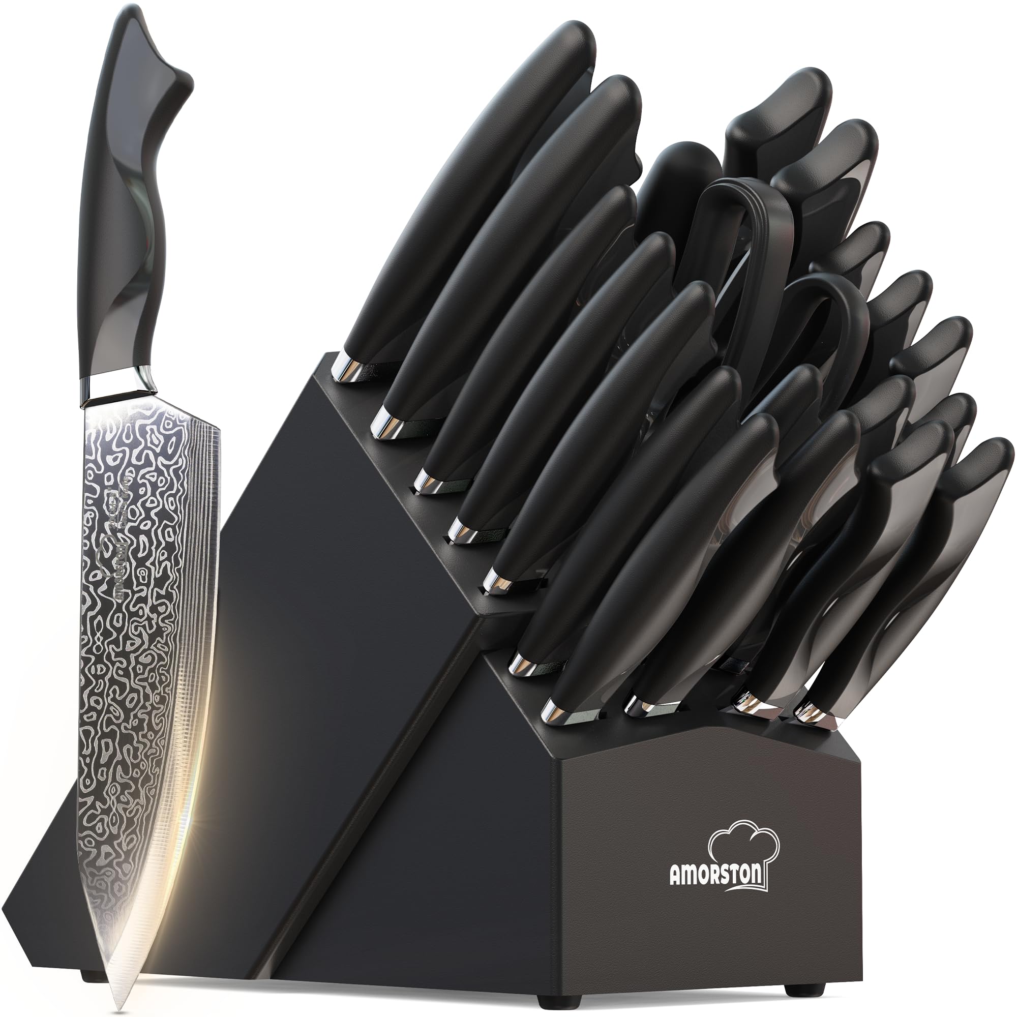 Amorston 22 Pieces Knife Set