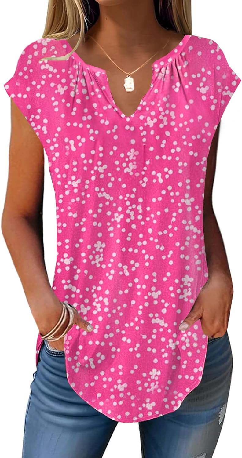 Plus Size Green Floral Print Tunic
