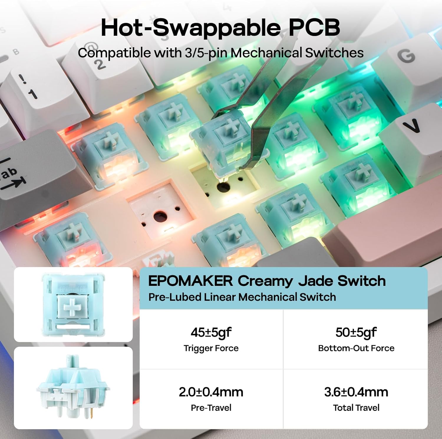 EPOMAKER TH87 Tri-Mode Connectivity