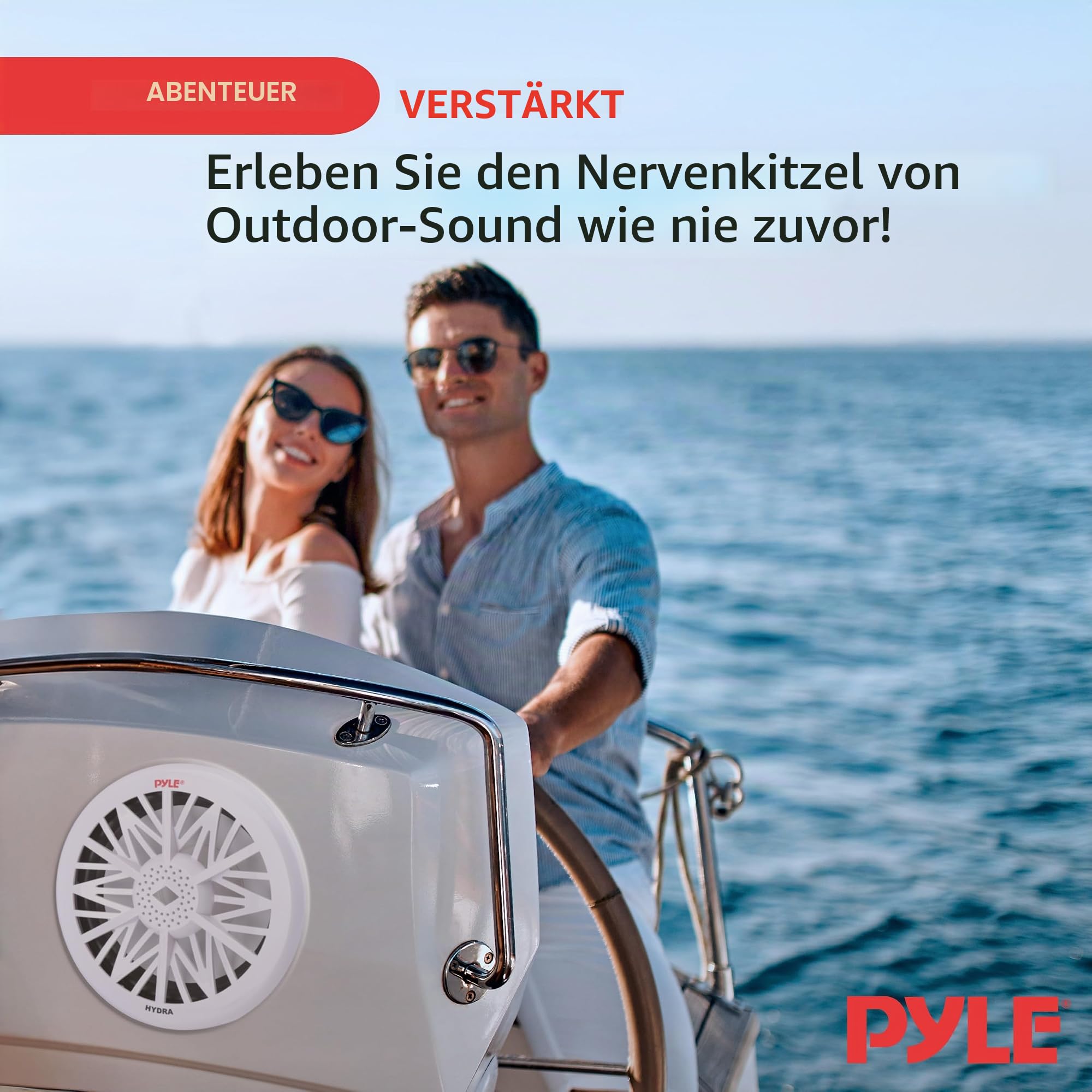 Pyle plmrw10 25,4 cm 500 W 4 Ohm Marine Subwoofer – Weiß