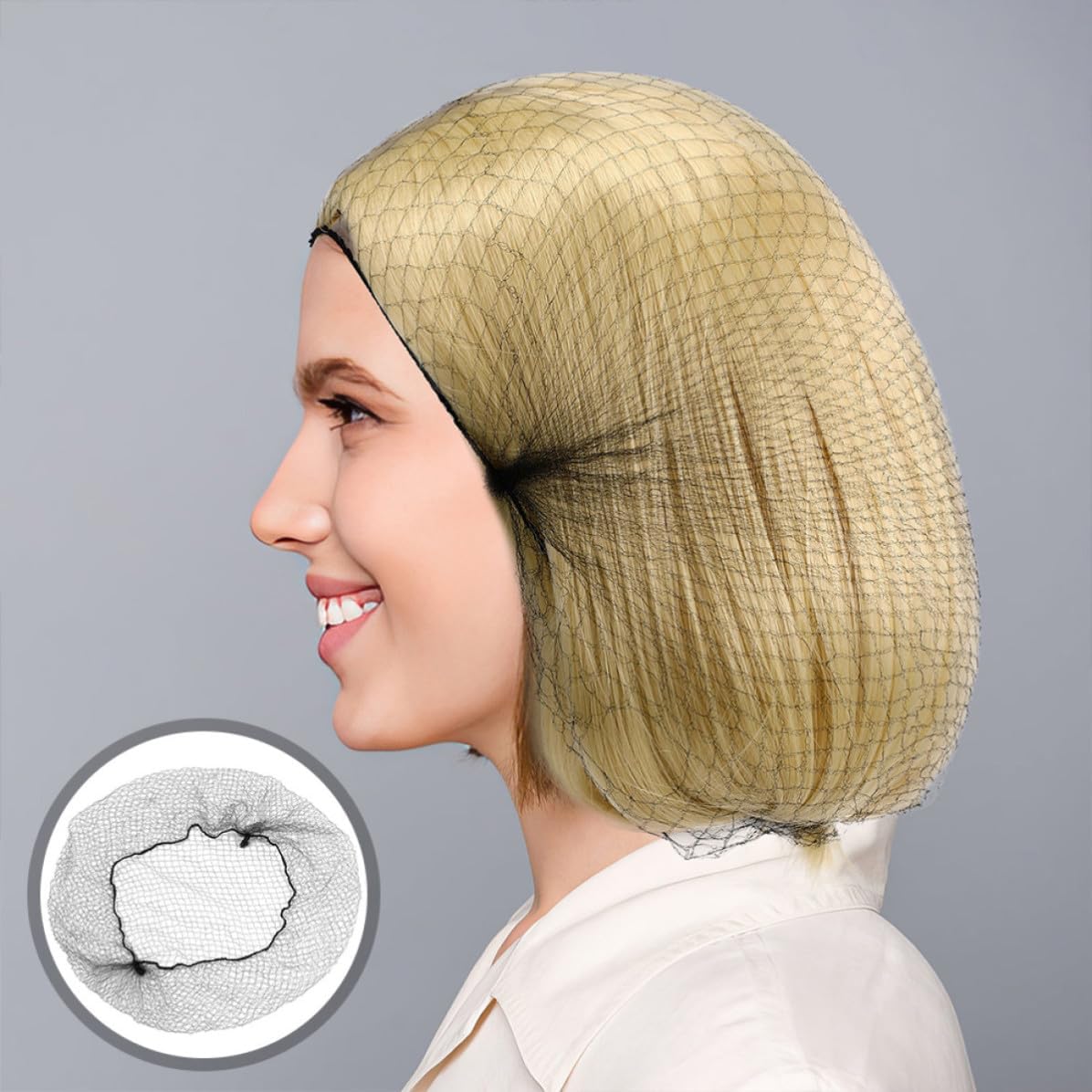 PRETYZOOM Invisible Elastic Hair Nets Breathable Nylon Mesh Hair Bun Covers 300pcs for Women and Men Stretchable and Comfortable Hairnets for Ballet Dance and Food Service for Styling