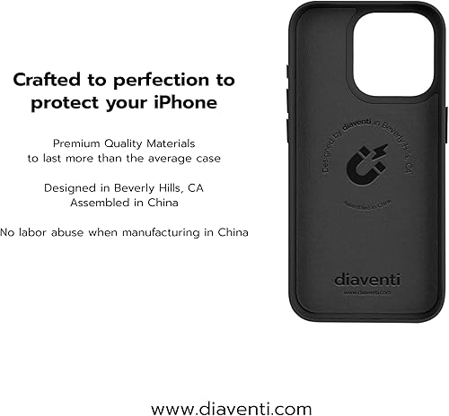 Miniatura 2 de diaventi Funda rígida de policarbonato recubierto de aceite de alta calidad para iPhone 1515 Plus15 Pro15 Pro Max con imanes extremadamente fuertes