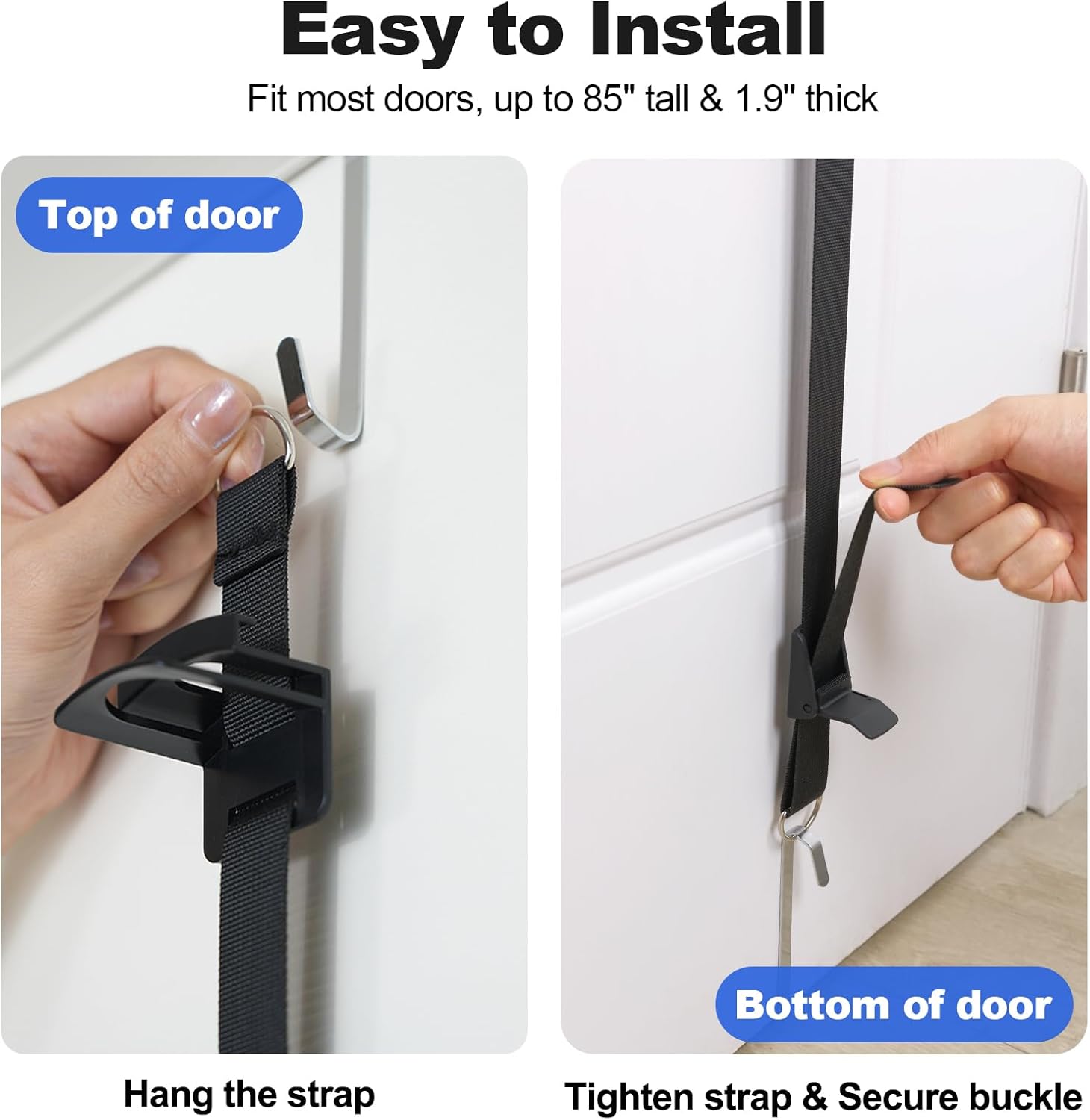 Hat Rack for Door - Two-Way Hanging Caps with Display Hooks and Hanger, Hat Organizer for Baseball Caps, Over the Door Hat Storage Organizer for Bedroom, Entrance or Garage Doors - 1 Pack *** Silver***