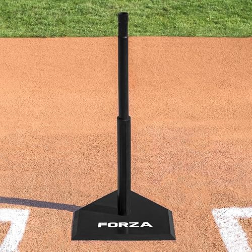 FORZA Baseball Batting Tee | Heavy-Duty Rubber & Steel Base – Weatherproof, Adjustable Batting Training Tool for Baseball & Softball Players