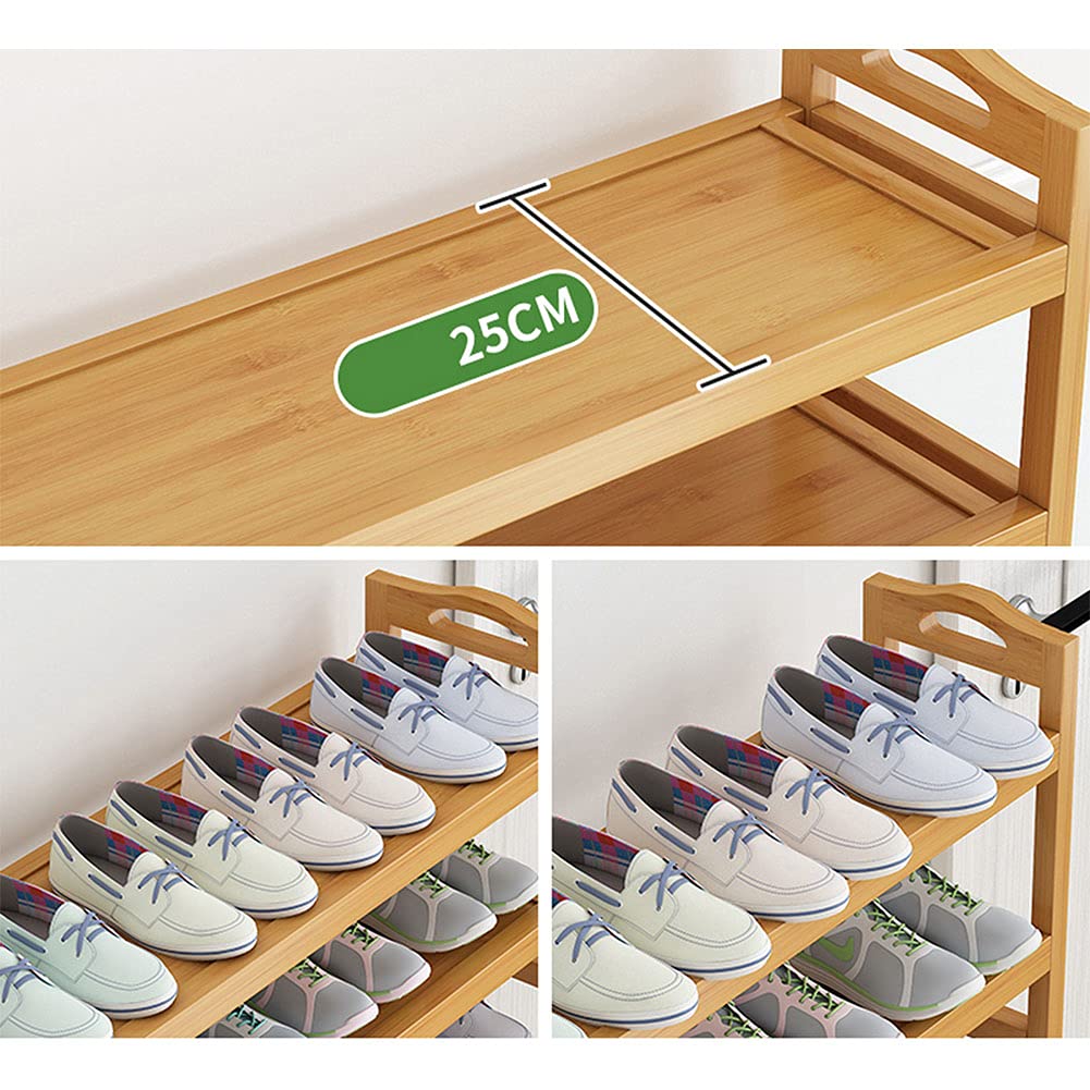 Portabnizer resistente de bambú de 5 niveles para soporte SoliWooe de diseño antideslizante sin polvo, 50 cm