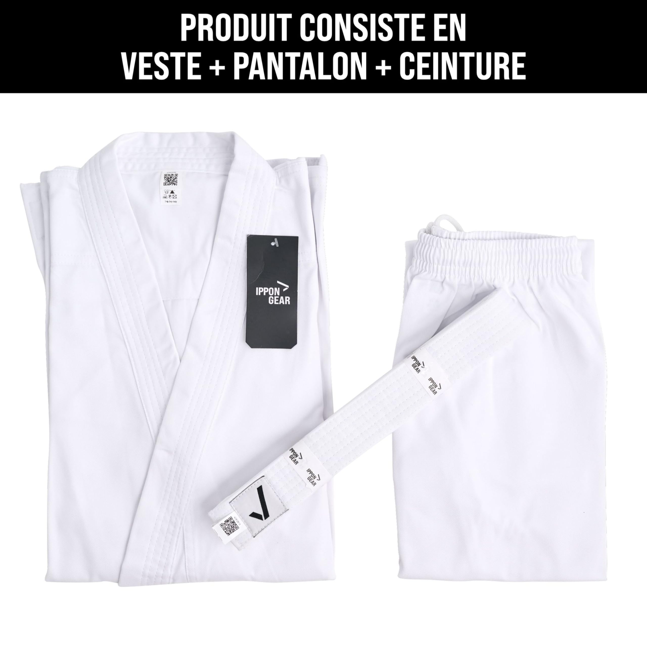 IPPONGEAR Club 2 Kimono de karaté Unisex-Youth (lot de 1)