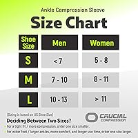 Vista 2 de Ankle Brace Compression Support Sleeve (1 Pair) - BEST Ankle Compression Socks for Plantar Fasciitis, Arch Support, Foot & Ankle Swelling, Achilles