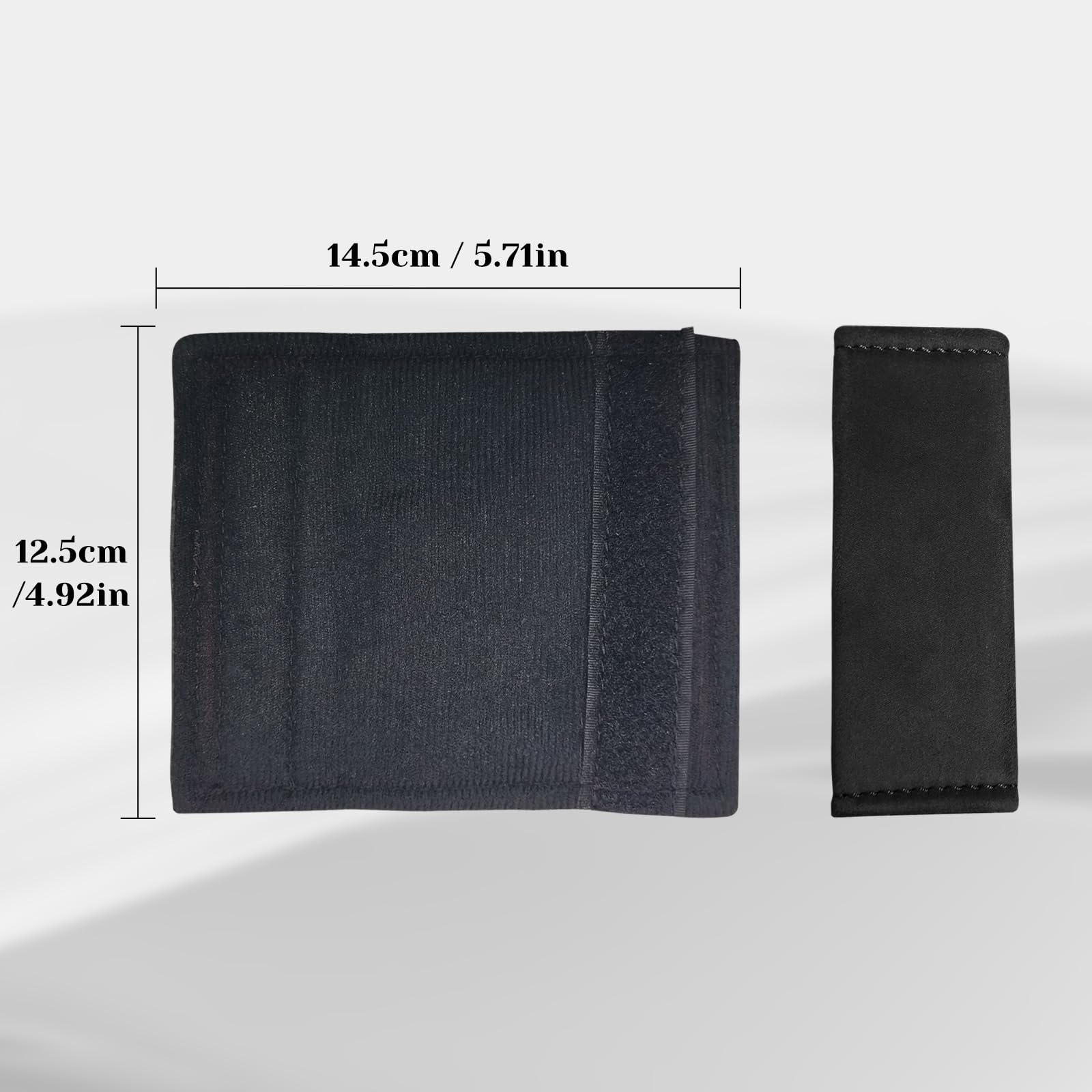 VKGUG 2 Pack Universal Car Grab Handle Cover Soft Door Handle Protector Pad Grip Gloves Interior Accessories for Auto SUV Truck Black (5.7in)