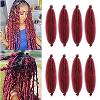 Vista 6 de Extensiones de cabello afro rizado Ginger 12 pulgadas, trenzas Marley de cabello trenzado elástico 350, extensiones de cabello afro rizado y rizado