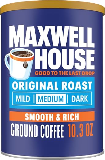 Maxwell House Original Roast Ground Coffee, 10.3 oz Canister
