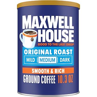 Maxwell House Ground Coffee, Original Roast, 10.3 oz Canister