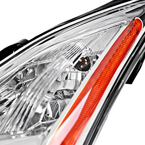 Vista 16 de SPEC-D TUNING Faros delanteros negros con faros antiniebla integrados compatibles con Infiniti G37, Q60 2DR Coupe 2008-2015, conjunto de faros