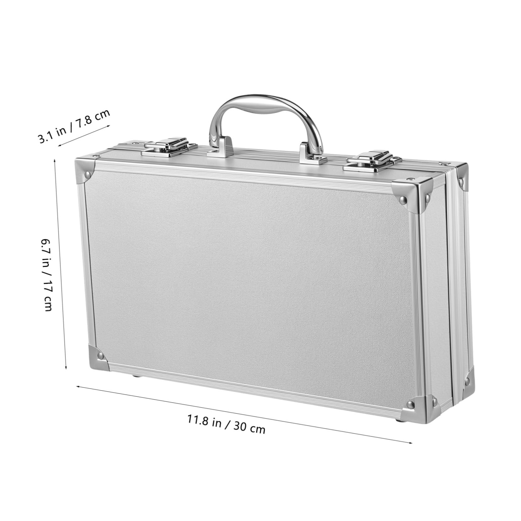 Tool Box in Lega di Alluminio Argento, Capiente e Portatile per Casa