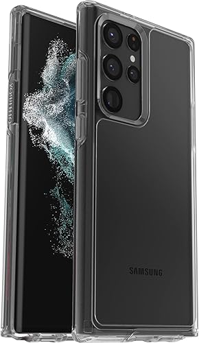 OtterBox Funda para Galaxy S22 Ultra Symmetry Series - RENNAISSANCE PINK, ultra elegante, compatible con carga inalámbrica, bordes elevados que