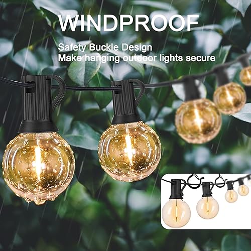 Miniatura 3 de ADIIL - Ganchos atornillables en Q con hebilla de seguridad para colgar extensiones de luces y plantas, ganchos resistentes al viento para luces de