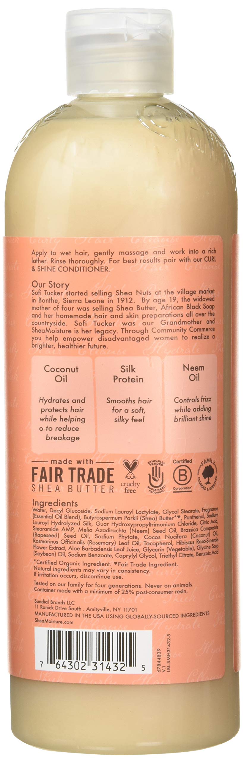 Shea Moisture CHAMPÚ de coco