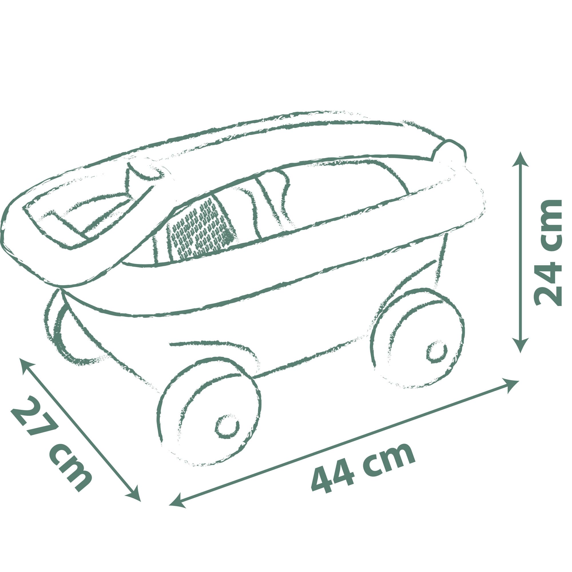 Smoby Life Strandwagen Eimer + Zubehör 42 % recycelte Materialien und 100 % recycelbar
