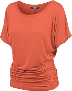 Made By Johnny Women's Kimono Style Short Sleeve Dolman Cardigan - Lightweight Open Front Summer Cover-Up
