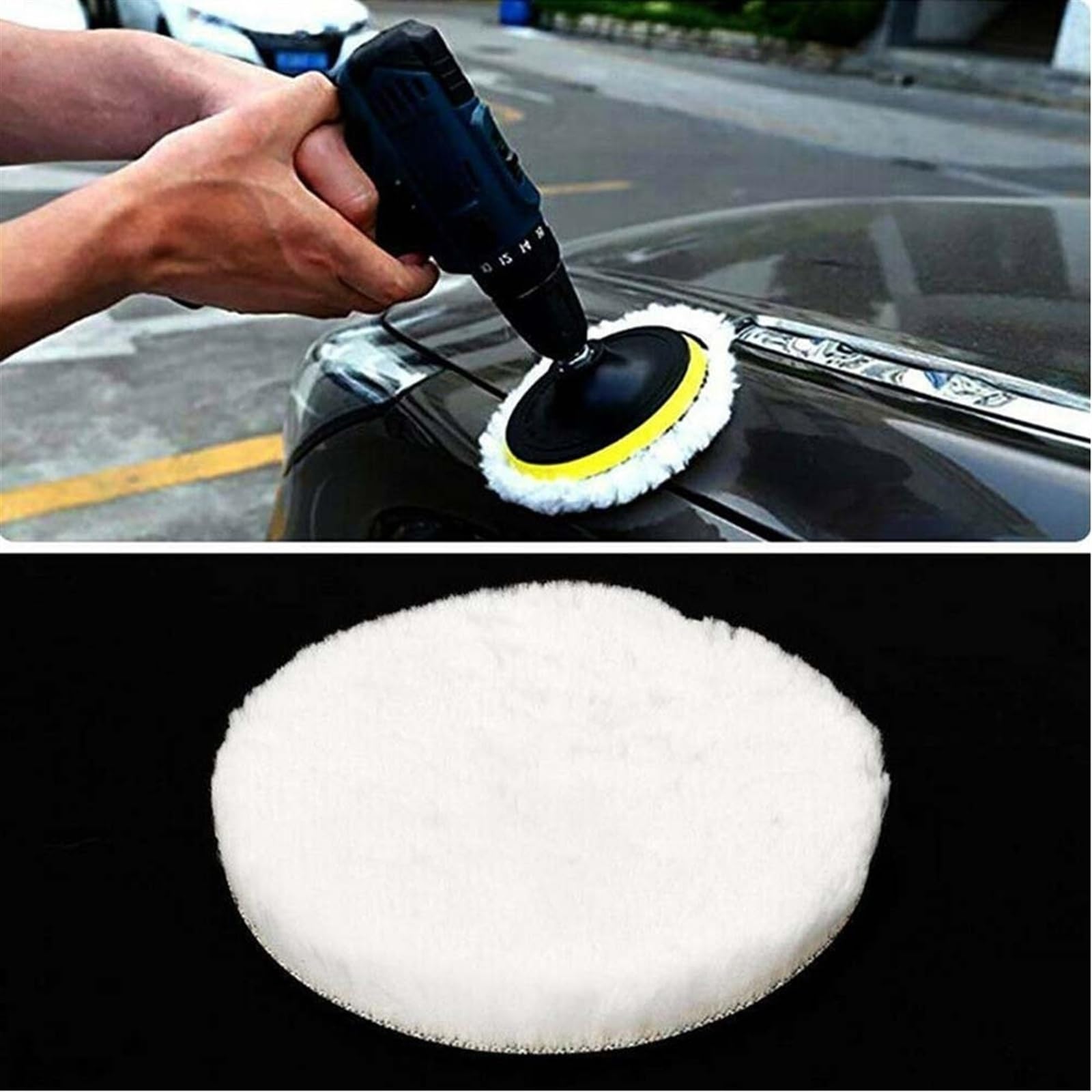 10 pz lana lucidatura ruota tamponi di lucidatura smerigliatrice angolare ruota feltro tampone