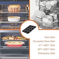 Vista 4 de CHEFMADE Madeleine - Sartén antiadherente de 12 cavidades esféricas para hornear