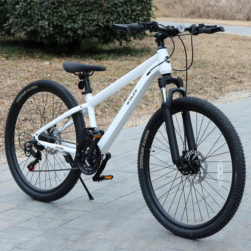 Amazon | マウンテンバイク 自転車 シマノ製21段変速 26インチ 前後