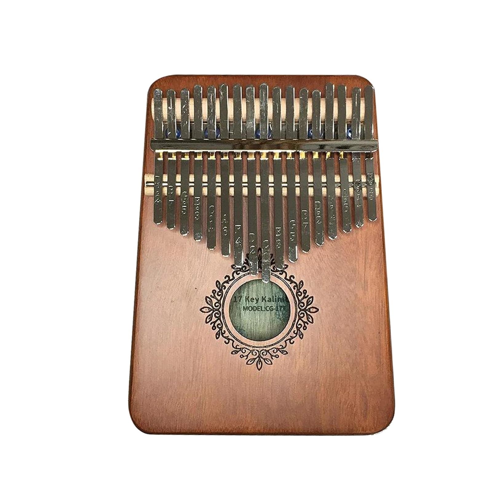 17 Klawiszy Kalimba Wood Mahoniowy Kciuk Fortepian Instrument Muzyczny Z Młotkiem Strojeniowym Torba Z Naklejką Fortepian Profesjonalny Instrument(Style 1)