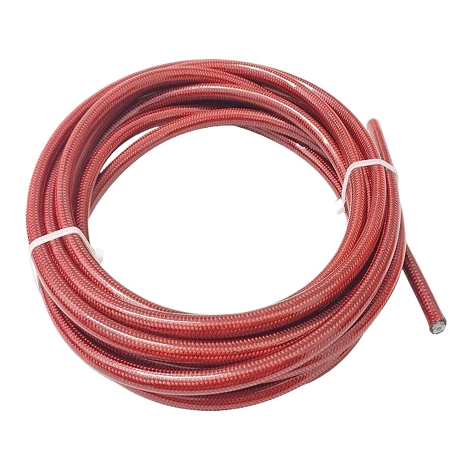 Aqyhsotw Ptfe Red Motorcycle An3 5M/Lot Braided Stainless Steel Ptfe Brake Line Hose Fluid Hydraulic Hose Ptfe Brake Lines Kit(Ptfe Red)