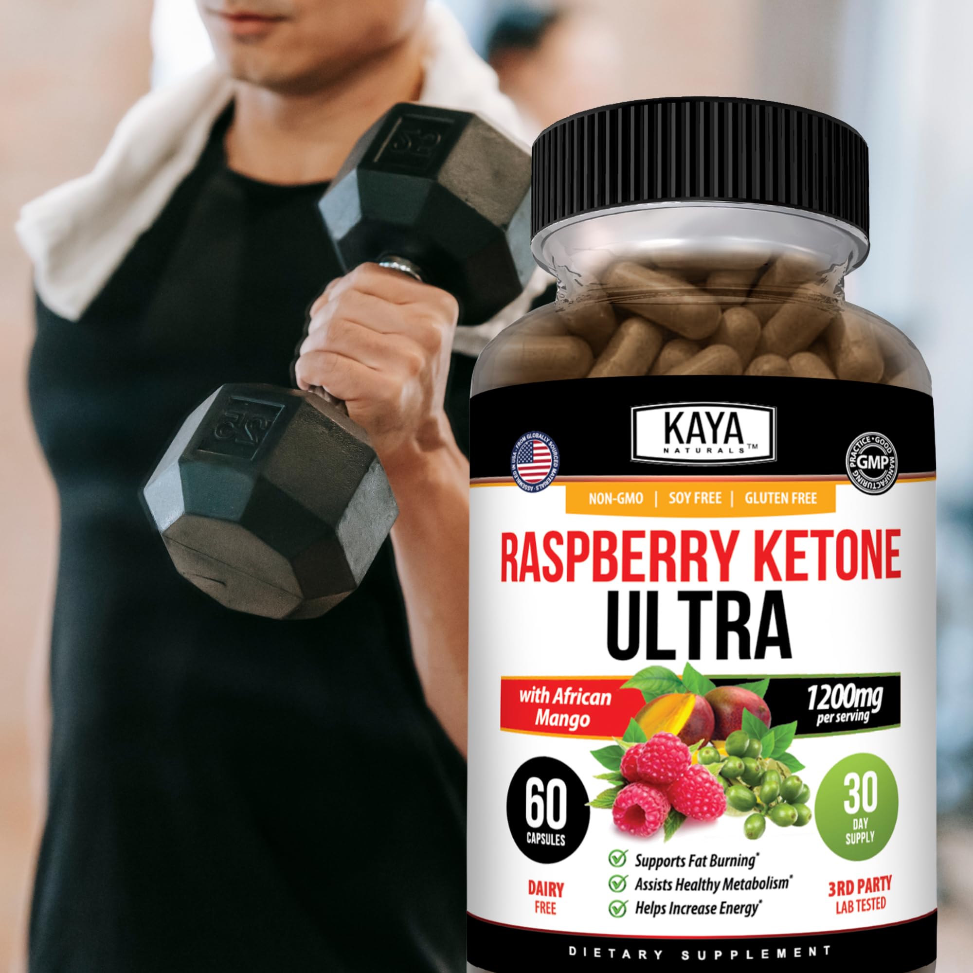 Kaya Naturals Keto Diet Raspberry Ketone, 60 Count — Amazon image 7