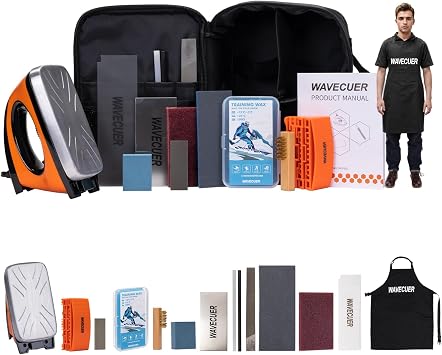 Ski Snowboard Wax Kit, Ski Tuning & Waxing Kit with Wax Iron