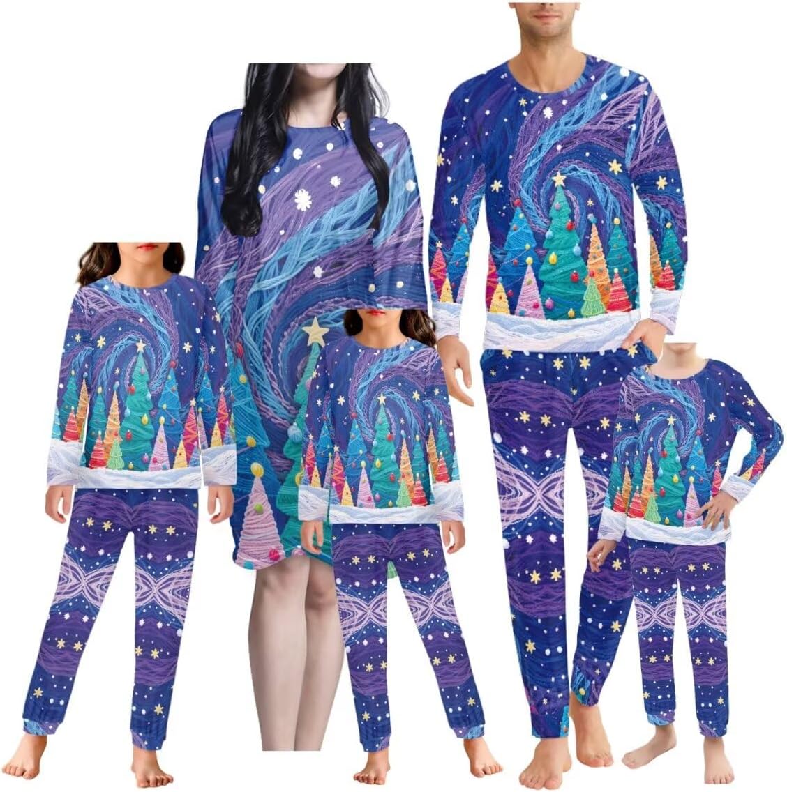 YEXIATODO Christmas Pajamas for Family Set Family Lounge Set Xmas Pajamas Matching Sets Soft Nightwear Sleepwear Sets