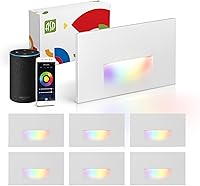 Vista 30 de ASD Lámpara LED empotrable, iluminación de peldaños para escaleras para exteriores e interiores, 3CCT, regulable, impermeable, con certificación