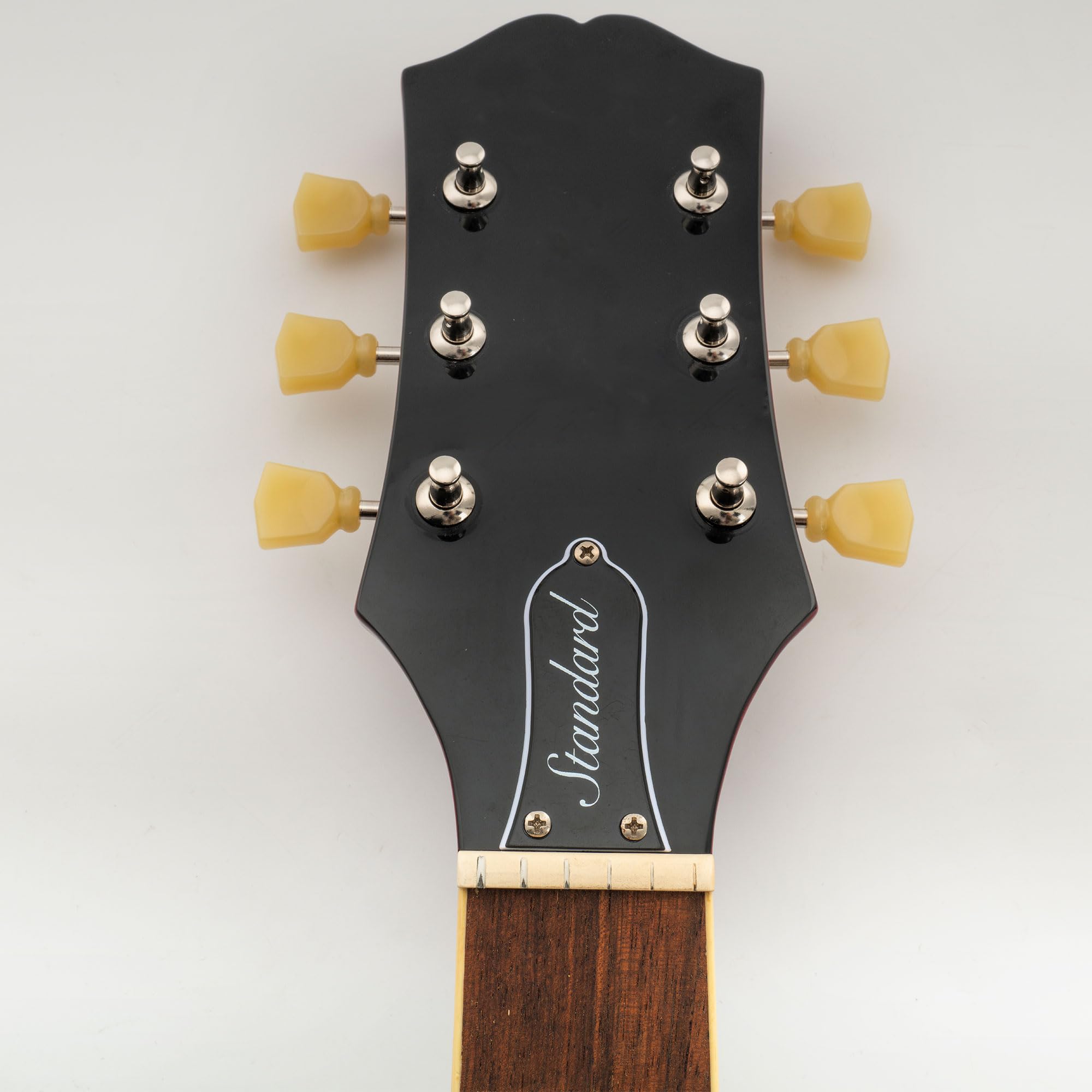 Musiclily Pro R18T 3R3L Semi-Sigillato Vintage Ibrido Set Meccaniche Autobloccanti 18:1 Ratio Locking Tuners con Paletta Keystone per Chitarra Elettrica Acustica, Nickel