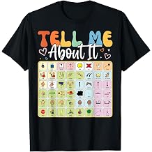 Tell Me About it Special Education Teacher Autism Awareness T-Shirt