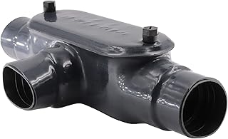 Perma-Cote PMT150 PVC Coated Conduit Body, Type-T, Form-8, 1-1/2-Inch