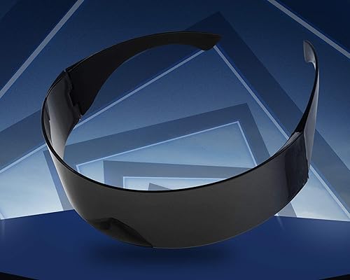 Miniatura 5 de FEISEDY Gafas de sol con visera cibernética futurista de los años 80 para hombres y mujeres, estilo punk, Cosplay B2740