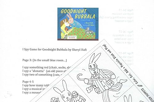 Miniatura 4 de Goodnight Bubbala - Juego de regalo, libro de Sheryl Haft, libro de peluche de MerryMakers, muñeca de conejo, juguete y páginas divertidas (historia