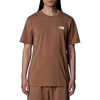 The North Face NF0A87NG6IH M S/S Simple Dome Tee T-Shirt Uomo Latte Taglia XXL